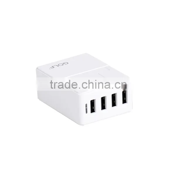 6 A USB Power Adapter Wall Charger 4 Port With Foldable US EU Plug photo-4