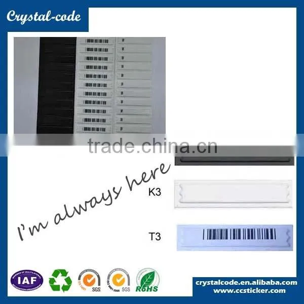 58KHz Supermarket Barcode Anti Theft Label
