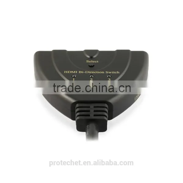 Bi-direction 3X1 HDMI Pigitail Switcher 1X3 Splitter 4K@30Hz With USB Cable photo-4