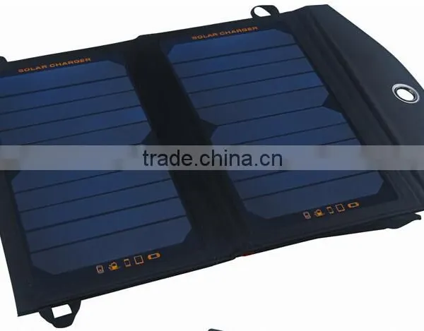 High Quality 12W Foldable Flexible Portable Solar Charger photo-4