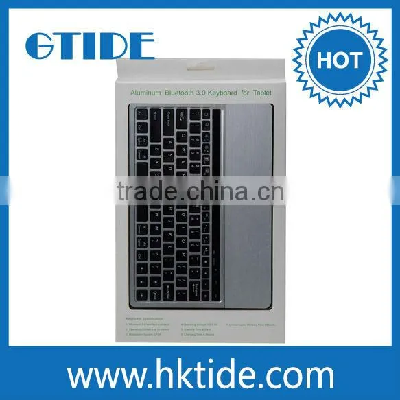 High Qulaity Aluminum Cover Bluetooth 3.0 Germany Keyboard With Custom Different Layout photo-6