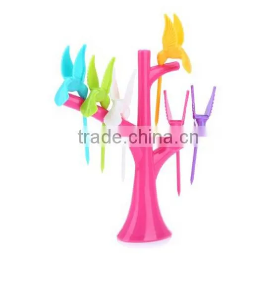 Creative Bird Plastic Fruit Dessert Salad Forks / Salad Forks Bird Fruit Snack Dessert photo-2