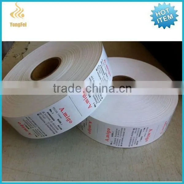 Wholesale Nylon Taffeta Label Fabric Ribbon/Garment Care Label Material photo-2