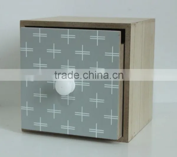 Small, Storage, Grey and Functional Wooden Drawer photo-3