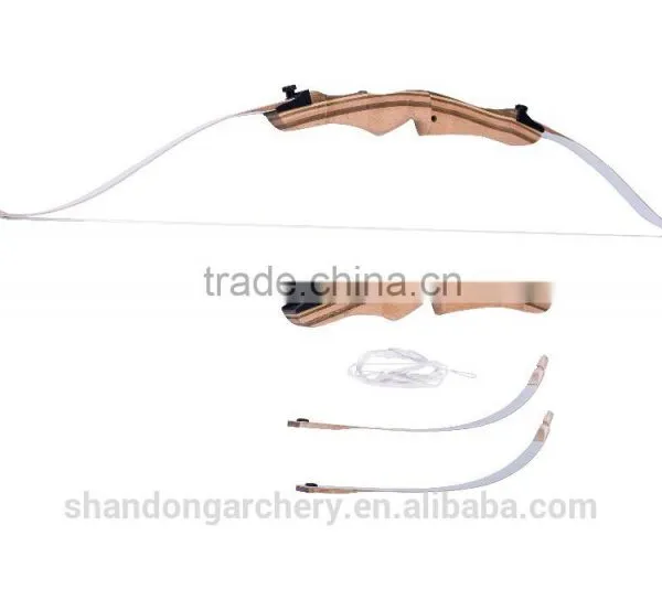 Youth Beginner Archery Wooden Takedown Recurve Bow for Shooting photo-3