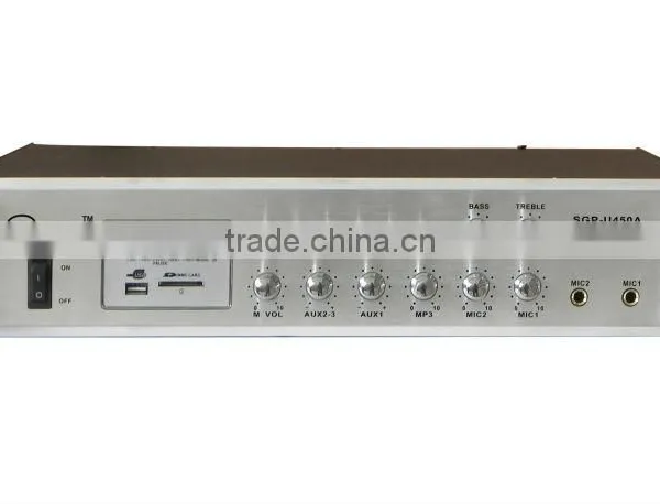 450W 2U Hearing Amplifier With 6-Zone & MP3/FM