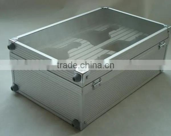 Aluminum Rating Wine Box,clear Wine Case With EVA Inner,wine Gift Box photo-2