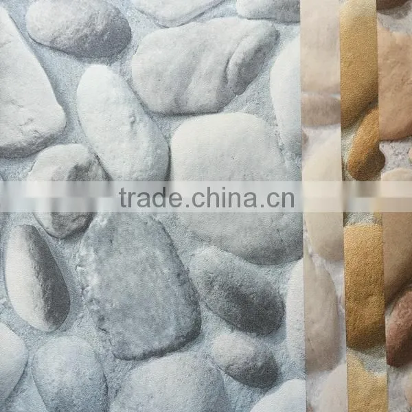 River Rock Pattern Vinyl Wallpaper photo-2