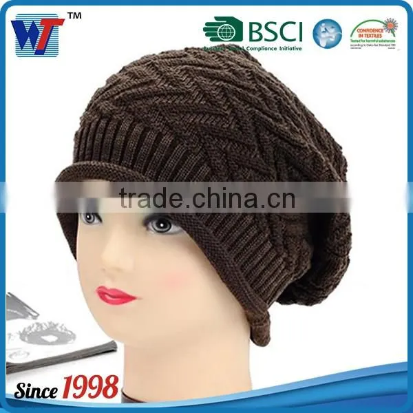 High Quality Pom Pom Cheap Custom Winter Hat Knitted Beanie Knitted Hat photo-5