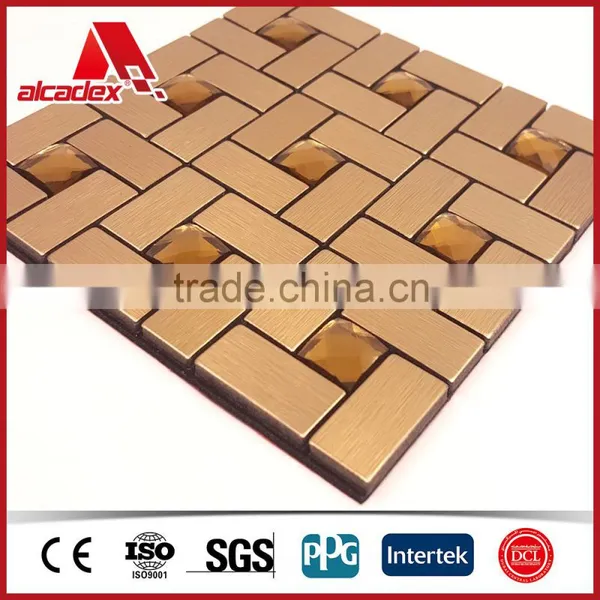 Decorative Handmade Aluminum Ceramic Silver Mosaic for Wall photo-2