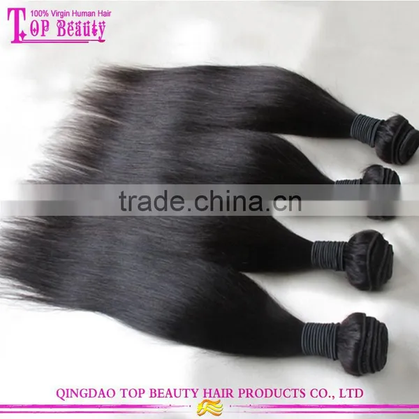 Wholesale 7a Unprocessed Peruvian Virgin Hair Sliky Straight Hair Extension Cheap Real Human Hair Extension photo-4