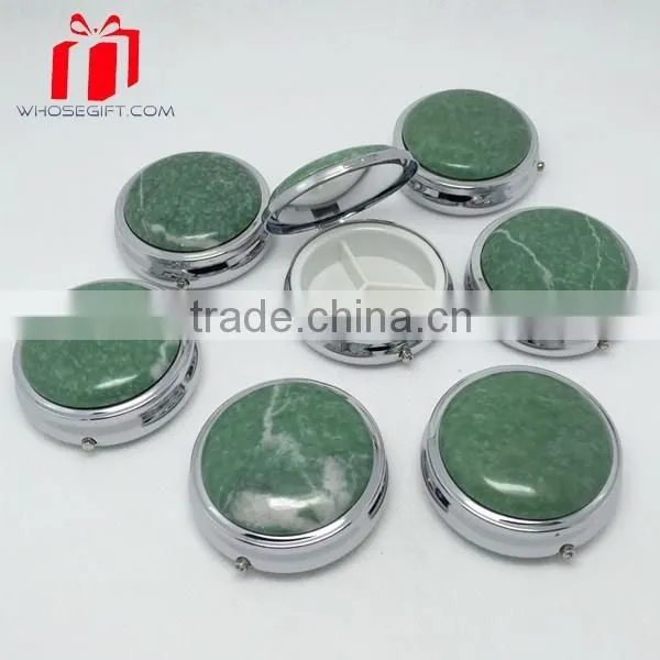 Murano Glass Round Metal Pill Box,Pill Box