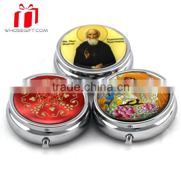 Metal Round Pill Box/pill Container/pill Case photo-4
