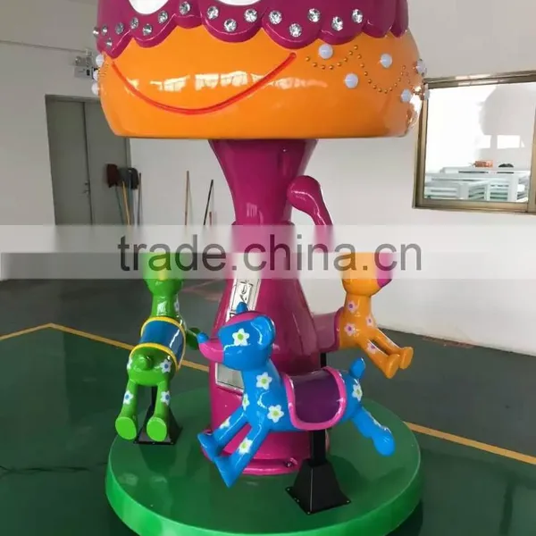 Coin Operated Carousel Kiddie Ride Game Machine Amusement Ride Arcade Machine Double Flying of Amusement Park for Sale photo-2