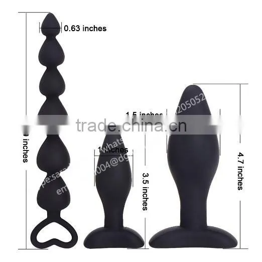 Silicone Anal Beads of 6 Beads,3 Sex Toys for Anal Masturbation and Expansion photo-3