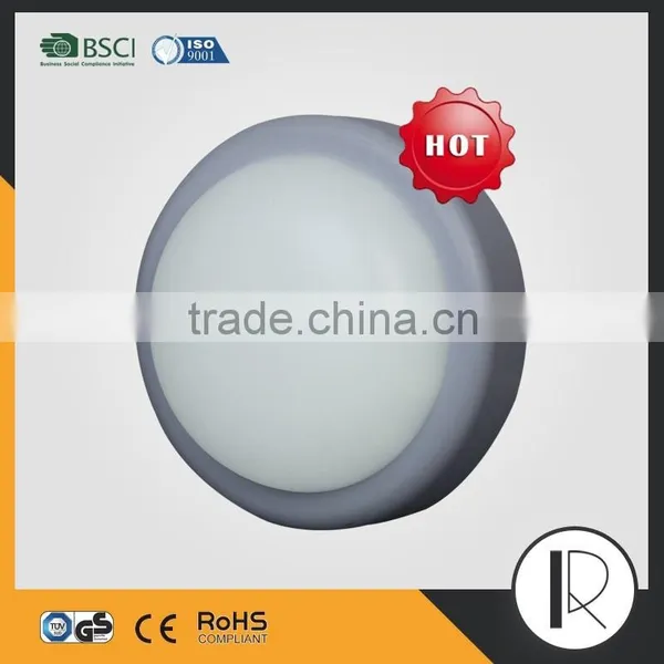 18W LED White Black Grey Round Surface Mounted Bulkhead Lamp photo-3