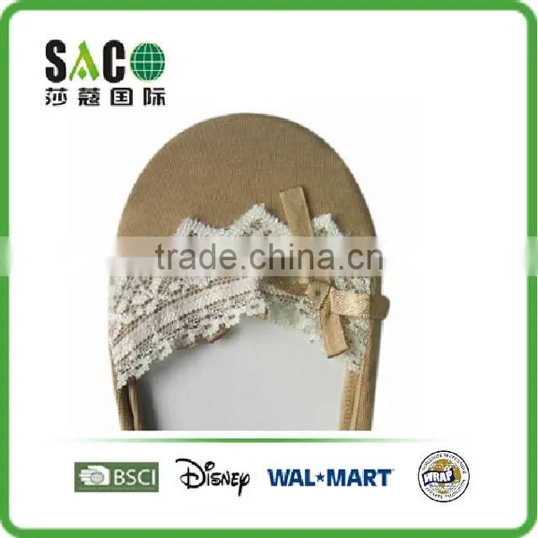 Ladies' Fashion Lace Bow Cotton Footie photo-2