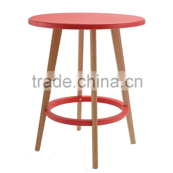 2015 Best Selling Bar Furniture Wood Legs High Bar Table photo-2