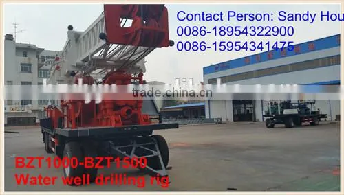 Trailer Type Water Well Drilling Machinery 1000m photo-2