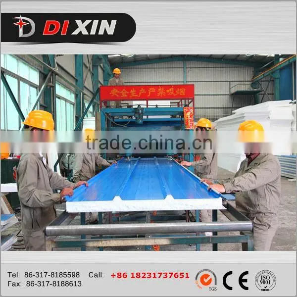 Rock Wool Fireproof Insulation Sandwich Panel Production Line photo-2