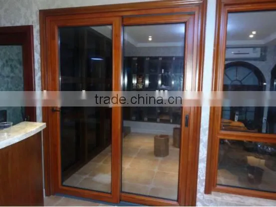 China Top Grade Hot Sale Aluminum Wood Composite Doors photo-5