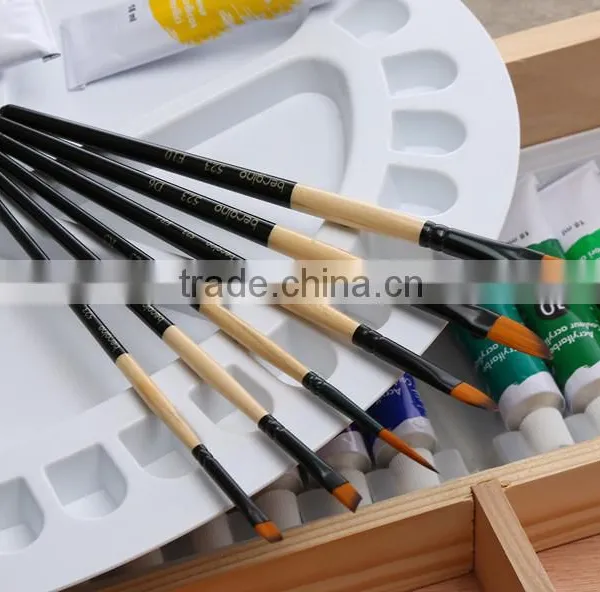 (New) 523 Fine Watercolor Nylon Artist Brush Set 6-pcs photo-6