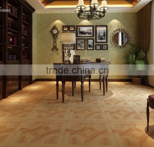 Decorative Flooring Rectified Edge 3D Digital Inkjet Wood Look Soft Glazed Surface Ceramic Floor Tile photo-5