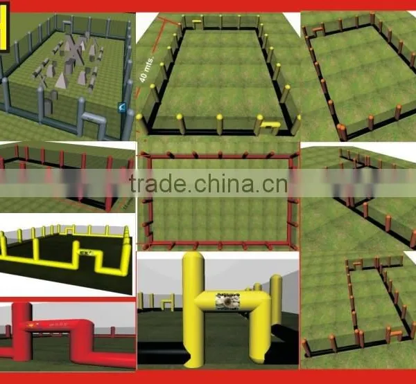2016 New PB Pvc Inflatable Paintball Netting, Paintball Bunker photo-4