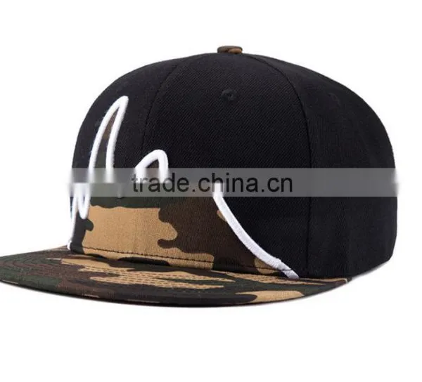 Flat Brim Blank Trucker Cap Fashion Custom Snapback Hat photo-3