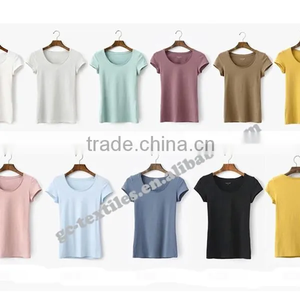 Women's Cotton/Spandex O-neck Short Sleeve White Underwear photo-2