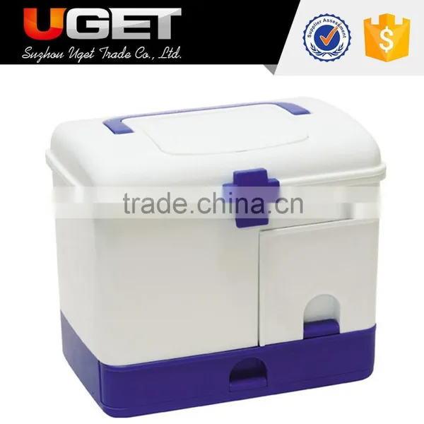 Snap Closures Design Top Quality Rugged Plastic Storage Box With Lid Handle photo-3