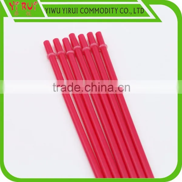 pp Material 7.5*230 mm Straight Drinking Straws With Ring photo-2
