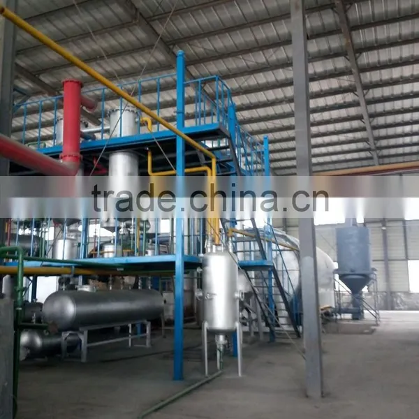 Cheap! Waste Tire Oil Recycling to Diesel Machine Waste Tire/plastic Pyrolysis Plant photo-3