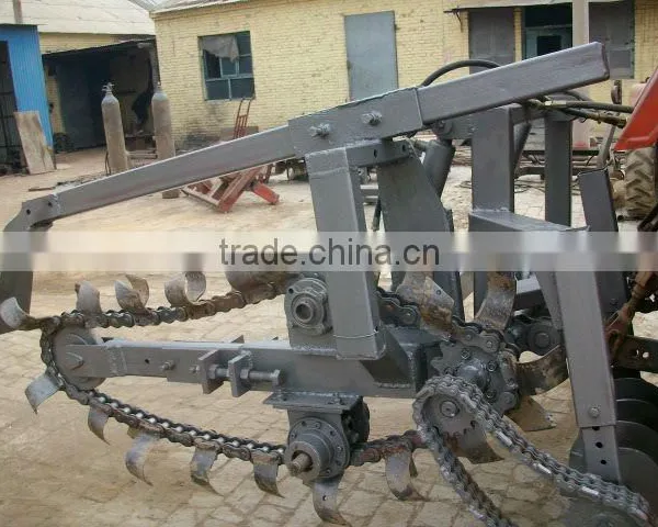 Chain Trencher With Teeth Made of Nodular Cast Iron Base With Silver Brazing Cemented Carbide Tip for Hard Soil With Stone