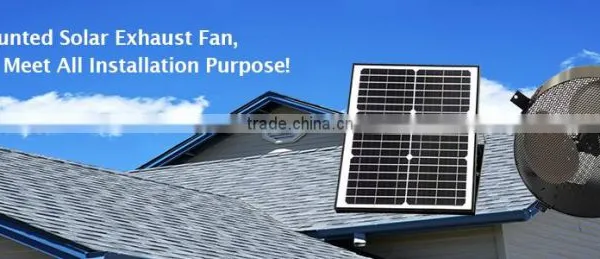 Solar Wall Exhaust Fan Solar Industrial Fans Wall Mounted Centrifugal Exhaust Fan photo-3