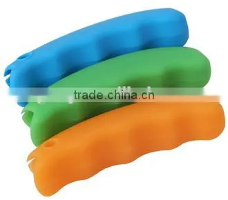 FDA / LFGB Food Grade Detachable Silicone Bag Holder Handle / Silicone Shopping Bag Handle photo-5
