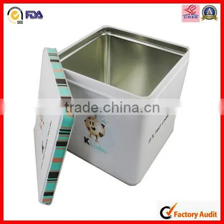 Empty Tall Colored Metal Customed Square Tin Box for Wine photo-2