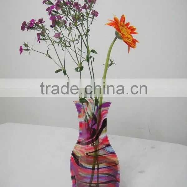 Best Promotion Pvc Flower Vase,folding Plastic Flower Vase photo-3
