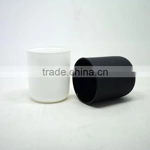 10oz Glass Candle Jars Amber/white/black Candle Container Glass Candle Cup photo-3