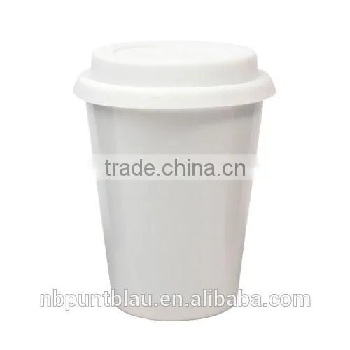 300ml Ceramic Mug With Silicone Lid photo-3
