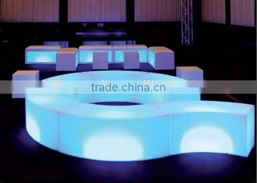 2016 Hot !outdoor Color Changing Led Plastic Benches / Popular Plastic Bench photo-4