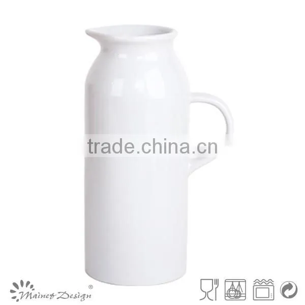 Delicate Emboss Crockery Stoneware Houseware Colorful Pitcher photo-4
