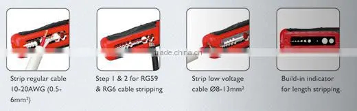 Top Quality Pocket Multi-Function Electric Cable Wire Stripper photo-6