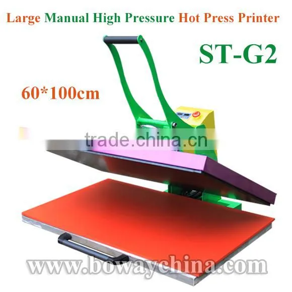 70*100cm Manual High Pressure Clothes Thermal Hot Transfer Flat Printer photo-2