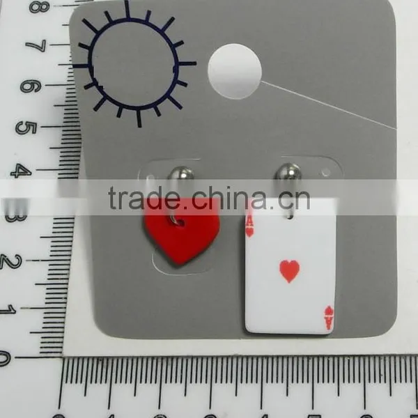 2016 Fashion Ear Ring With Poker Pendant, Poker Ear Ring, New Design in Poker Ear Ring, Popular Poker Ear Ring photo-3