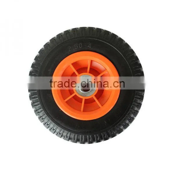 Qingdao Wantai 5 Inch Pneumatic Wheel Rims Wheel Solid pu Wheelbarrow Wheels photo-2