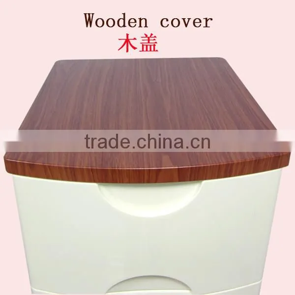 5 Layers Wooden Top Plastic Drawer photo-6