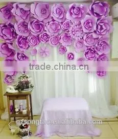 Factory Outlet Artificial Flower Cloth Flower Wall for Wedding Decoration photo-5