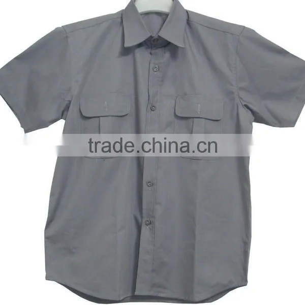 Men's Short Sleeve Cotton Work Shirt&Woking Suits SLS010