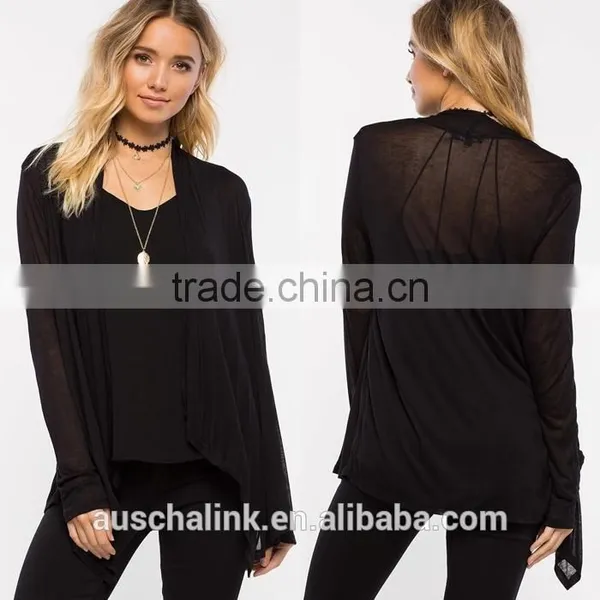 New Arrival Lightweight Female Trendy Beautiful Black Cardigan photo-6